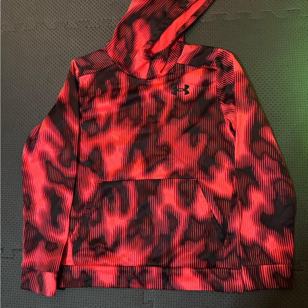 Under Armour Kids Vibrant Red and Black Hoodie
